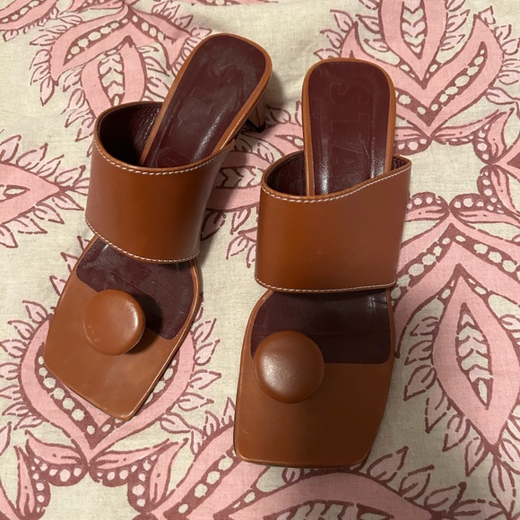 STAUD Shoes - STAUD Luna Square Toe Sandals